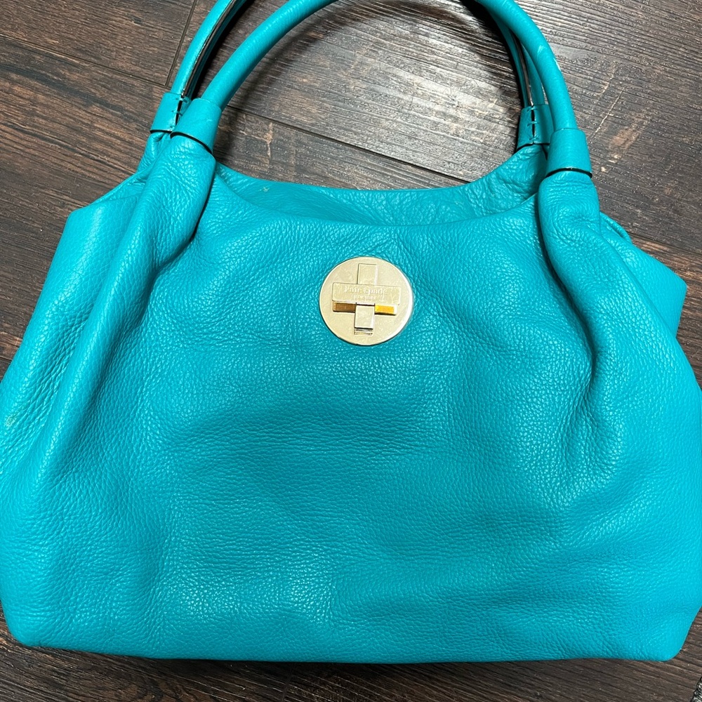 Kate Spade Turquoise Leather Handbag